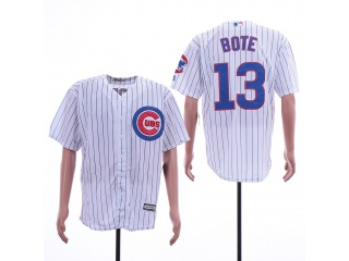 Chicago Cubs 13 David Bote Cool Base Baseball Jersey White