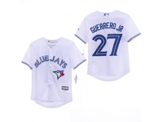 Youth Toronto Blue Jays 27 Vladimir Guerrero JR Baseball Jersey White