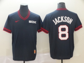 Chicago White Sox #8 Bo Jackson Nike Cooperstown Collection Legend V-Neck Jersey Black