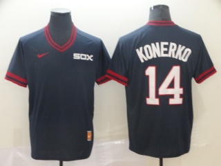 Chicago White Sox #14 Paul Konerko Nike Cooperstown Collection Legend V-Neck Jersey Black