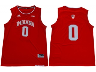 Adidas Indiana Hoosiers 0 Curtis Jones NCAA Basketball Jersey Red