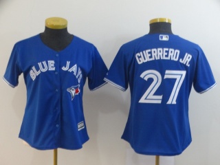 Womens Toronto Blue Jays 27 Vladimir Guerrero JR Baseball Jersey
