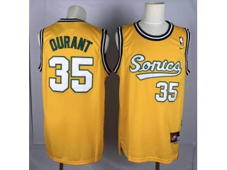 Nike Seattle Supersonics 35 Kevin Durant Basketball Jersey Gold