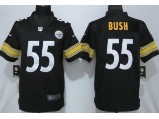 Pittsburgh Steelers #55 Devin Bush Men's Vapor Untouchable Limited Jersey Black