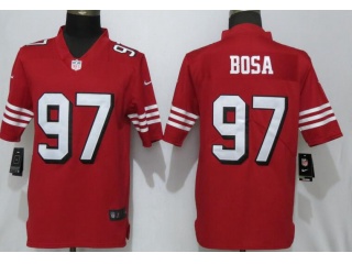 San Francisco 49ers #97 Nick Bosa Color Rush Limited Jersey Red