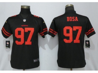 Womens San Francisco 49ers 97 Nick Bosa Esch Vapor Limited Jersey Black