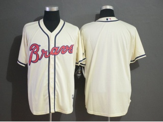 Atlanta Braves Blank Cool Base Jersey Cream