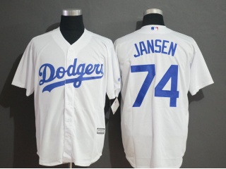 Los Angeles Dodgers 74 Kenley Jansen Cool Base Jersey White