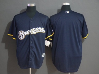 Milwaukee Brewers Blank Cool Base Jersey Blue