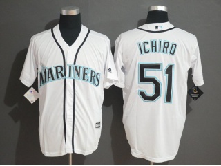 Seattle Mariners 51 Ichiro Suzuki Cool Base Jersey White