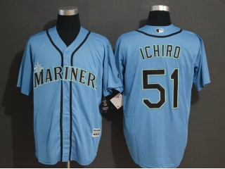 Seattle Mariners 51 Ichiro Suzuki Cool Base Jersey 2019 Light Blue