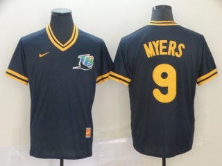 Tampa Bay Rays #9 Wil Myers Nike Cooperstown Collection Legend V-Neck Jersey Blue
