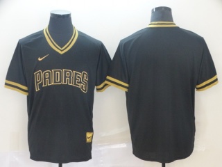 San Diego Padres Blank Nike Fashion Jersey Black Gold