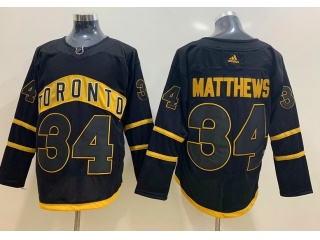 Adidas Toronto Maple Leafs #34 Auston Matthews Jersey Black
