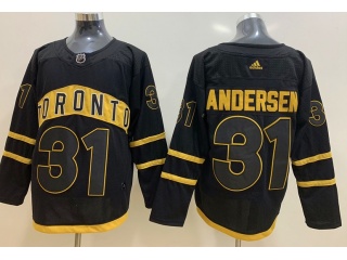 Adidas Toronto Maple Leafs #31 Frederik Anderson Jersey Black