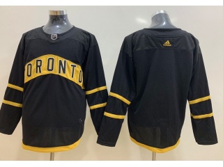 Adidas Toronto Maple Leafs Blank Jersey Black