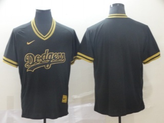 Los Angeles Dodgers Blank Nike Fashion Jersey Black Gold