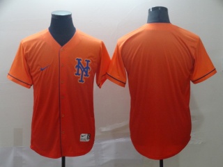 New York Mets Blank Nike Fade Jersey Orange