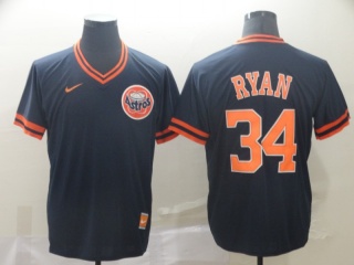 Houston Astros #34 Nolan Ryan Nike Cooperstown Collection Legend V-Neck Jersey Blue