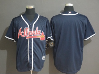 Atlanta Braves Blank Cool Base Baseball Jersey 2019 Navy Blue
