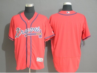 Atlanta Braves Blank Flex Base Baseball Jersey 2019 Red