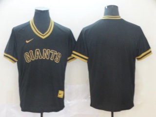 Nike San Francisco Giants Blank Fashion Jersey Black Gold
