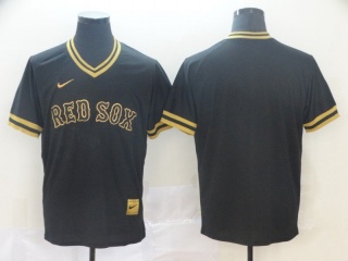Nike Boston Red Sox Blank Fashion Jersey Black Gold