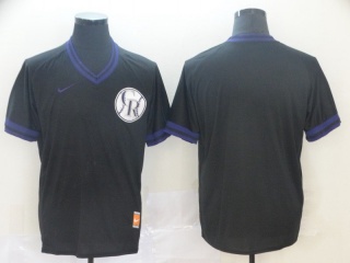Nike Colorado Rockies Blank Cooperstown Collection Legend V-Neck Jersey Black