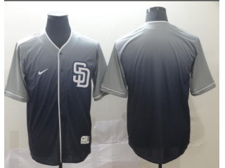 San Diego Padres Blank Nike Fade Jersey Blue