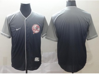 New York Yankees Blank Nike Fade Jersey Blue