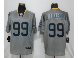 Los Angeles Chargers 99 Jerry Tillery Lights Out Elite Football Jersey Gray