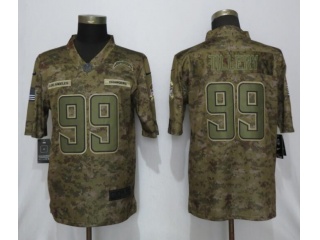 Los Angeles Chargers 99 Jerry Tillery Salute to Service Limited Jersey Camo