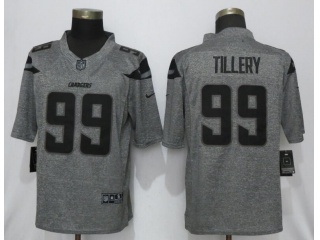 Los Angeles Chargers 99 Jerry Tillery Gridiron Limited Jersey Gray