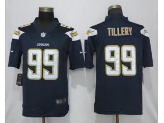Los Angeles Chargers 99 Jerry Tillery Vapor Limited Jersey Navy Blue