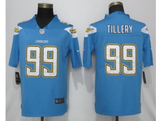 Los Angeles Chargers 99 Jerry Tillery Vapor Limited Jersey Light Blue