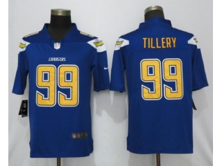 Los Angeles Chargers 99 Jerry Tillery Color Rush Limited Jersey Blue