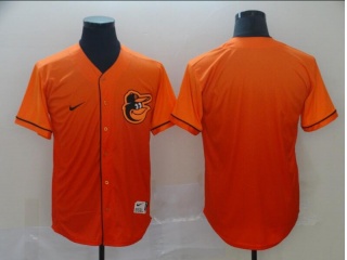 Baltimore Orioles Blank Nike Fade Baseball Jersey Orange