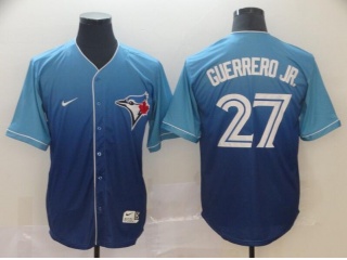 Toronto Blue Jays 27 Vladimir Guerrero JR Blank Nike Fade Baseball Jersey