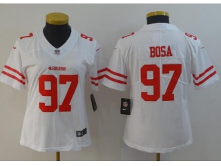 Woman San Francisco 49ers #97 Nick Bosa Vapor Untouchable Limited Jersey White