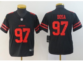 Youth San Francisco 49ers #97 Nick Bosa Vapor Untouchable Limited Jersey Black