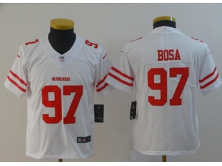 Youth San Francisco 49ers #97 Nick Bosa Vapor Untouchable Limited Jersey White