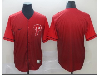 Philadelphia Phillies Blank Nike Fade Jersey Red