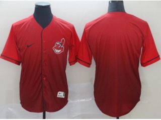 Cleveland Indians Blank Nike Fade Jersey Red
