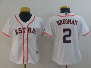 Woman Houston Astros #2 Alex Bregman Jersey White