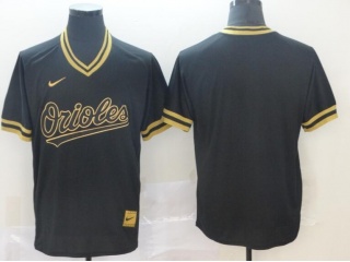 Baltimore Orioles Blank Fashion Jersey Black Gold