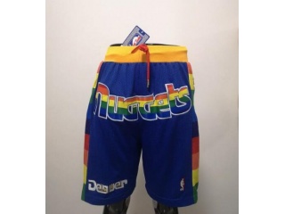 Denver Nuggets Throwback Blue Rainbow Shorts