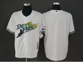 Tampa Bay Rays Blank Throwback Baseball Jersey White