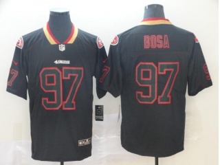 San Francisco 49ers 97 Nick Bosa Lights out Vapor Limited Jersey Black