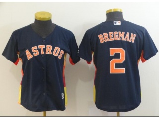 Woman Houston Astros #2 Alex Bregman Jersey Blue