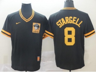 Pittsburgh Pirates #8 Willie Stargell Nike Baseball Jersey Black Gold